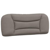 Hoofdbordkussen 100 cm stof taupe - thumbnail