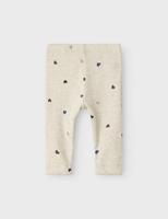 Legging voor babymeisjes met hartjes allover NAME IT gemêleerd beige - thumbnail