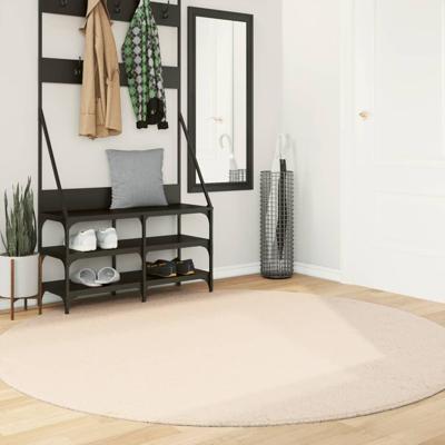 Vloerkleed HUARTE laagpolig zacht wasbaar 200 cm beige