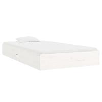 Bedframe massief hout wit 100x200 cm - thumbnail