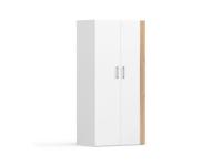 Dubbele kledingkast voor bij bedkast 208 cm hoog - thumbnail