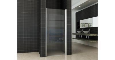 Saqu Swing Nisdeur met profiel 90x202 cm Aluminium Nanoglas