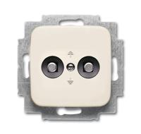 Busch-Jaeger 2CKA002495A0026 Afdekking 2-voudig Parel-wit, Crème-wit 1 stuk(s) - thumbnail