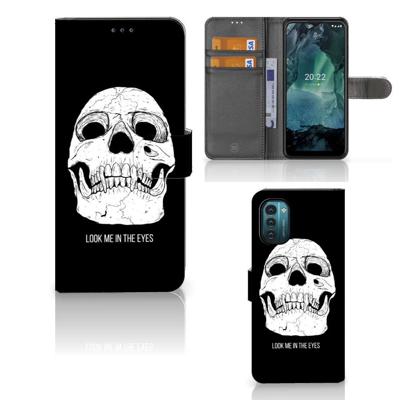 Telefoonhoesje met Naam Nokia G11 | G21 Skull Eyes Telefoonhoesje met Naam Nokia G11 | G21 Skull Eyes