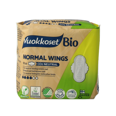 Bio Maandverband normal wings 12 Stuks