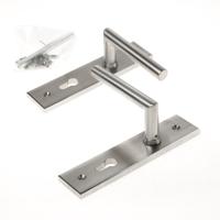 Krukgarnituur roestvaststaal massief haaks-model rechthoekig pc 72 - thumbnail