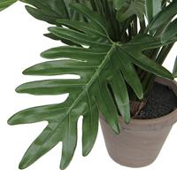 Kunstplant mica philodendron selloum groen in pot - thumbnail
