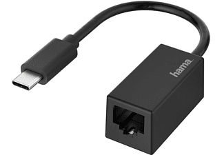 Hama Netwerk-adapter USB-C-stekker - LAN/Ethernet-aansluiting Gigabit-ethernet Hama Netwerk-adapter USB-C-stekker - LAN/Ethernet-aansluiting Gigabit-ethernet