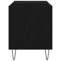 Platenkast met plank Zwart Eiken 85 x 38 x 48 cm Bewerkt hout - thumbnail