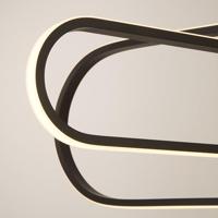 Searchlight Strakke zwarte hanglampClip - 61775BK - thumbnail