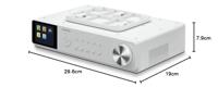 Grundig GKR1030 DKR 3000 BT DAB + WEB Keukenradio met Bluetooth, DAB+ ontvangst en internetradio, wit - thumbnail