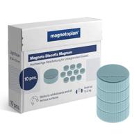 magnetoplan Magneet (Ø x h) 34 mm x 13 mm Rond Blauw 10 stuk(s) 1660003 - thumbnail