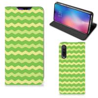 Xiaomi Mi 9 | Hoesje met Magneet | Waves Green - thumbnail