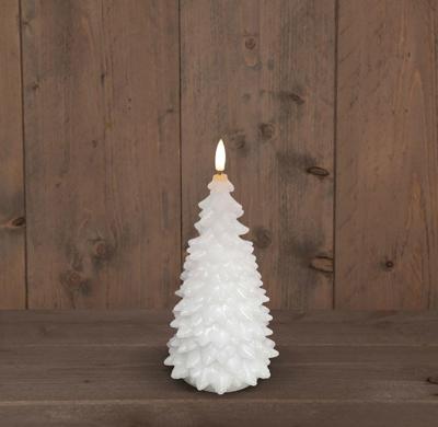 B.O.T. 3D Wick White Christmas Tree Wax 9,5X20 cm Anna's Collection - Annas collection
