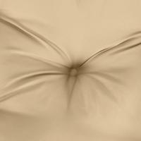VidaXL Stoelkussens 2 st hoge rug 120x50x7 cm stof gemêleerd beige - thumbnail