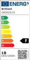 Brilliant Frizzante G93424/15 LED-hanglamp LED LED vast ingebouwd 20 W Chroom - thumbnail