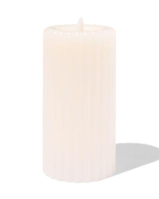HEMA Kaars LED ribbel ivoor (ivoor)
