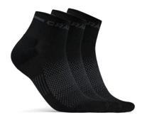 Craft 1910637 Core Dry Mid Sock 3-Pack - Black - 46/48 - thumbnail