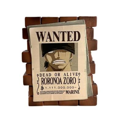 One Piece Coin Bank Zoro Wanted