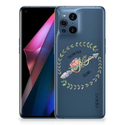 OPPO Find X3 | X3 Pro Telefoonhoesje met Naam Boho Dreams OPPO Find X3 | X3 Pro Telefoonhoesje met Naam Boho Dreams