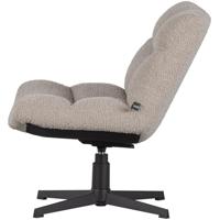 WOOOD Draaifauteuil 'Vinny' Bouclé, kleur Zand - thumbnail