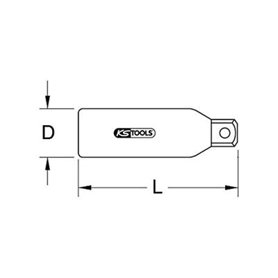 Reduceeradapter met isolatie, 3/8„F x 1/4„M KS Tools 117.1190