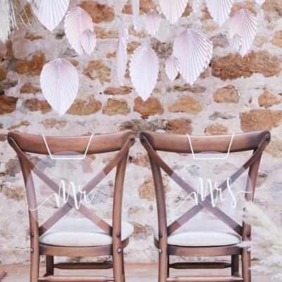 Ginger Ray PAM-502 MR & MRS Stoel Versiering Bordjes