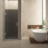 Nisdeur Wiesbaden Less 70x200 cm 8 mm Nano Rookglas Geborsteld Staal - thumbnail