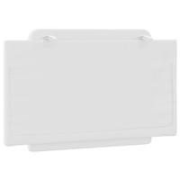 Hoofdbordkussen 80 cm kunstleer wit - thumbnail