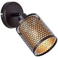 Brilliant Zwart met gouden wandlampCheval - 99994/86 - thumbnail