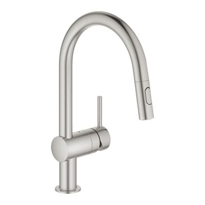 Keukenmengkraan GROHE Minta C-Uitloop Uittrekbare Dual Spray Keukenmengkraan GROHE Minta C-Uitloop Uittrekbare Dual Spray