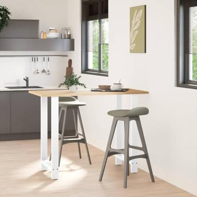 Bartafelpoten 2 st 60x(100-101) cm staal wit