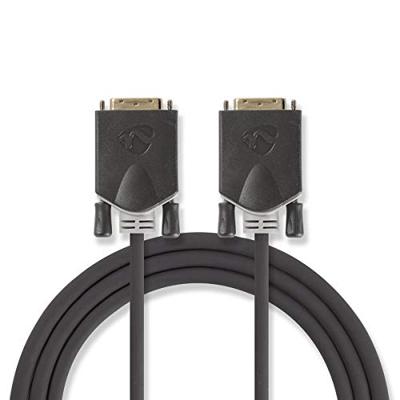 Nedis CCBP32000AT20 Dvi-kabel Dvi-d 24+1-pins Male - Dvi-d 24+1-pins Male 2,0 M Antraciet
