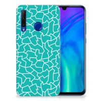 Honor 20 Lite | Hoesje maken | Cracks Blue - thumbnail