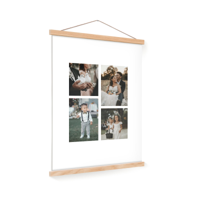 Gepersonaliseerde poster met houten posterhanger 40x60 - thumbnail