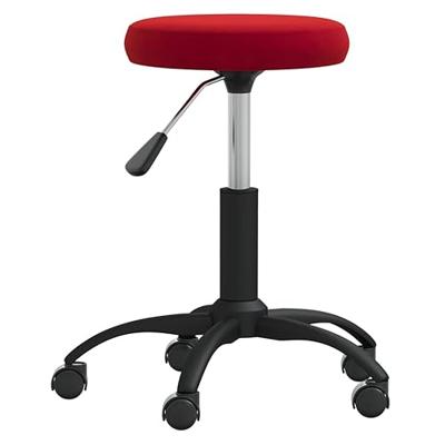 VidaXL Massagekruk fluweel wijnrood - thumbnail