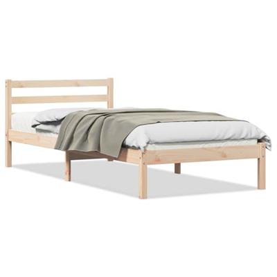 Bedframe Bruin 208.6 x 157.6 x 69.4 cm Massief grenenhout