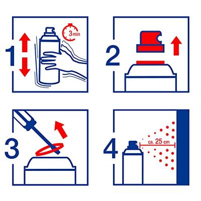 Edding Permanent Spray 5200, 200 ml, verkeerswit mat Edding Permanent Spray 5200, 200 ml, verkeerswit mat