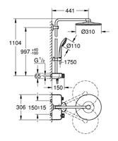 Grohe Douchesysteem Euphoria SmartControl Duo 310 mm Rond - thumbnail