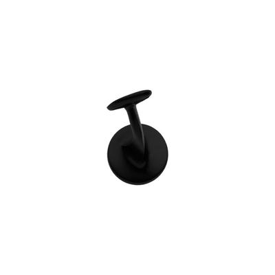 Intersteel Leuninghouder blind hol zadel - mat zwart Intersteel Leuninghouder blind hol zadel - mat zwart