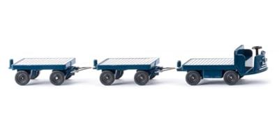 Wiking 116004 H0 Bouwvoertuig Elektrische wagens met aanhangers