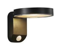 Nordlux Solar zwart zonnepaneel bewegingssensor &apos;Rica&apos; led lamp wandlamp IP44 - thumbnail