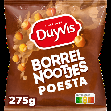 Duyvis Borrelnootjes Poesta Pinda Noten 275 gr bij Jumbo