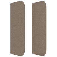 Boxspring met matras stof taupe 200x200 cm - thumbnail