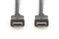 Digitus AK-330107-030-S HDMI-kabel HDMI Aansluitkabel HDMI-A-stekker, HDMI-A-stekker 3.00 m Zwart 4K UHD, Audio Return Channel (ARC), Vergulde steekcontacten - thumbnail