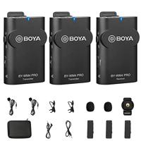 BOYA WM4 Pro K2 draadloze microfoon met 2 zenders - voor smartphone / camera / PC - thumbnail