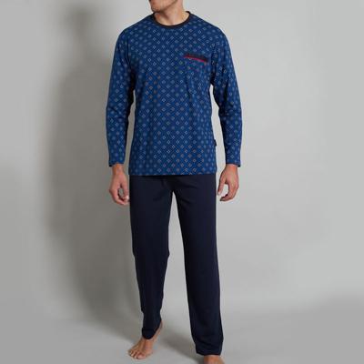 Gotzburg herenpyjama blauw met print