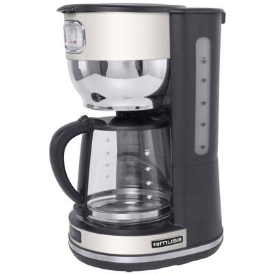 Muse MS-220 SC Koffiezetapparaat Beige, Zwart Capaciteit koppen: 10 Glazen kan, Warmhoudfunctie