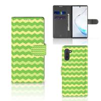 Samsung Galaxy Note 10 | Telefoon Hoesje | Waves Green - thumbnail