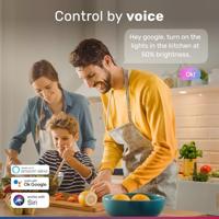 Smart E14 lamp - P45 lamp - 5,5 Watt 470 lumen - RGBWW - Wifi & Bluetooth - Bestuurbaar via app - Google Home, Amazon Alexa en Siri - Smart lamp - thumbnail
